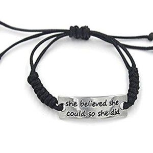 Inspirational Rope Bracelet